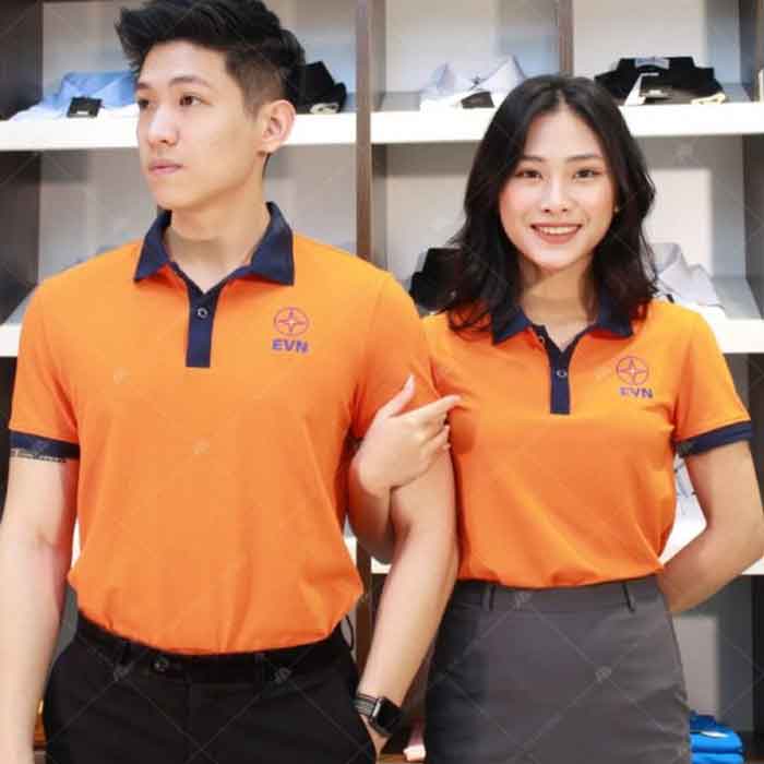Trang phục công ty điện lực lấy màu thương hiệu làm màu áo