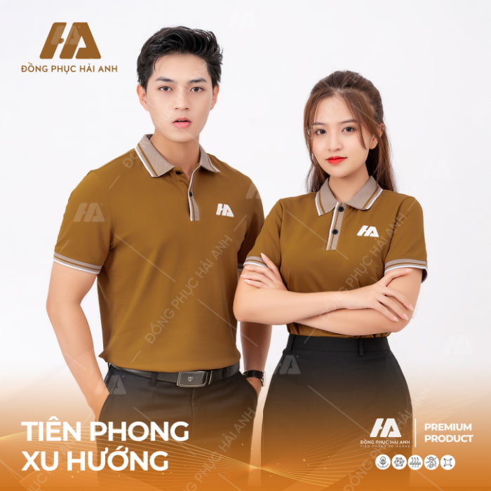 Những tips phối đồ cùng áo đồng phục công ty màu nâu