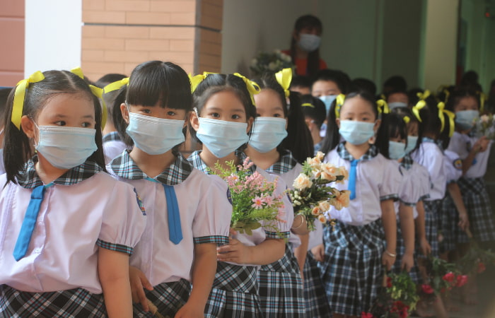 Mẫu đồng phục học sinh lớp 1