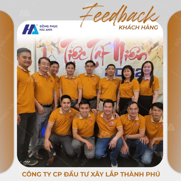 Áo polo đồng phục công ty CP Đầu Tư Xây Lắp Thành Phú