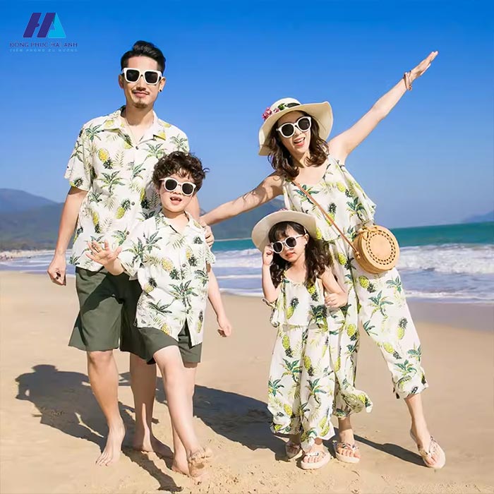 Gắn kết các thành viên trong gia đình cũng mẫu áo sơ mi nhóm gia đình