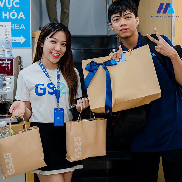 Đồng phục áo thun cổ tròn GS25 năng động, thoải mái